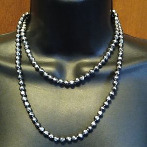 Gray Faux Pearls